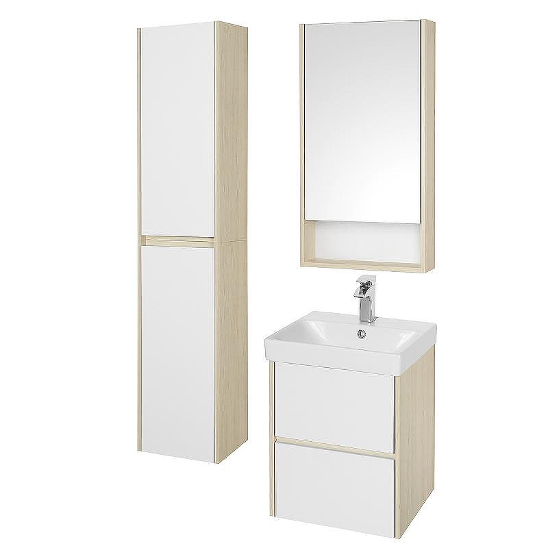 Тумба под раковину Aquaton Сканди 45 1A251601SDB20 подвесная Белый Дуб верона, купить, цена, заказать, магазин, доставка, скидка, промокод, купить, цена, заказать, магазин, доставка, скидка, промокод