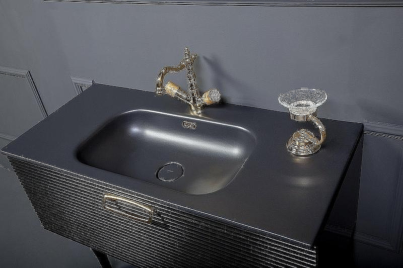 Тумба под раковину Boheme Armadi Art Vallessi Avangarde Linea 100 842-100-BG подвесная Черная Золото, купить, цена, заказать, магазин, доставка, скидка, промокод, купить, цена, заказать, магазин, доставка, скидка, промокод