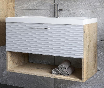 Тумба под раковину Stella Polar Ундина 70 SP-00001060 подвесная Белая Бунратти