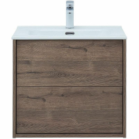 Тумба под раковину Aquanet Lino 60 Flat 287541 подвесная Дуб Веллингтон, купить, цена, заказать, магазин, доставка, скидка, промокод, купить, цена, заказать, магазин, доставка, скидка, промокод