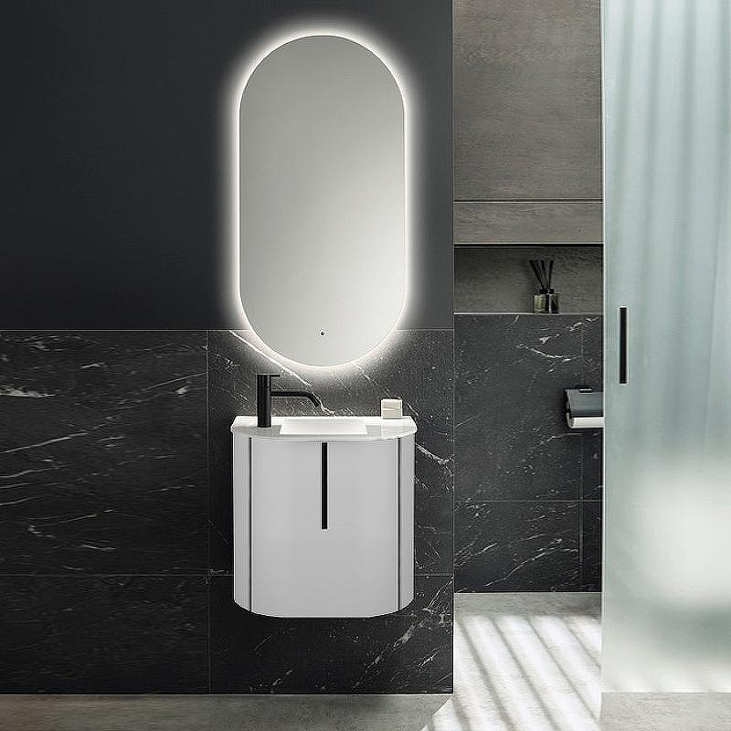 Тумба с раковиной Burgbad Lavo 2.0 55 SGCG053LG0227F5048C0037*1 подвесная Белая глянцевая, купить, цена, заказать, магазин, доставка, скидка, промокод, купить, цена, заказать, магазин, доставка, скидка, промокод