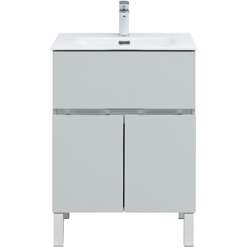 Тумба под раковину Aquanet Алвита New 60 277548 Серая матовая, купить, цена, заказать, магазин, доставка, скидка, промокод, купить, цена, заказать, магазин, доставка, скидка, промокод