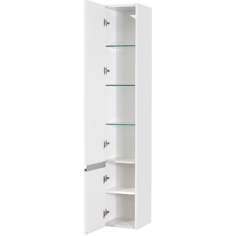 Шкаф пенал Aquaton Капри 30 L 1A230503KP01L подвесной Белый глянцевый, купить, цена, заказать, магазин, доставка, скидка, промокод, купить, цена, заказать, магазин, доставка, скидка, промокод