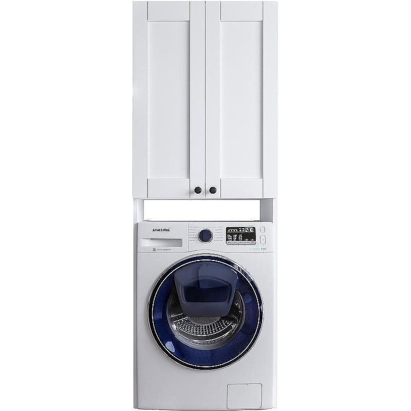 Шкаф пенал Бриклаер Хелена 65 4627125416422 над стиральной машиной Рамочный белый, купить, цена, заказать, магазин, доставка, скидка, промокод, купить, цена, заказать, магазин, доставка, скидка, промокод