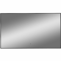 Зеркало Континент Amer 1200х700 ЗЛП1524 с подсветкой Черное с бесконтактным выключателем, купить, цена, заказать, магазин, доставка, скидка, промокод, купить, цена, заказать, магазин, доставка, скидка, промокод