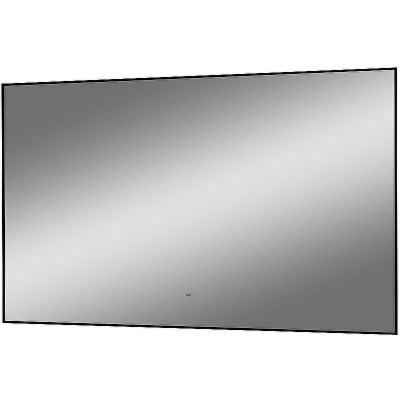 Зеркало Континент Amer 1200х700 ЗЛП1524 с подсветкой Черное с бесконтактным выключателем