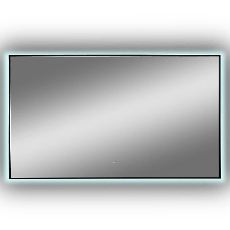 Зеркало Континент Amer 1200х700 ЗЛП1524 с подсветкой Черное с бесконтактным выключателем, купить, цена, заказать, магазин, доставка, скидка, промокод, купить, цена, заказать, магазин, доставка, скидка, промокод