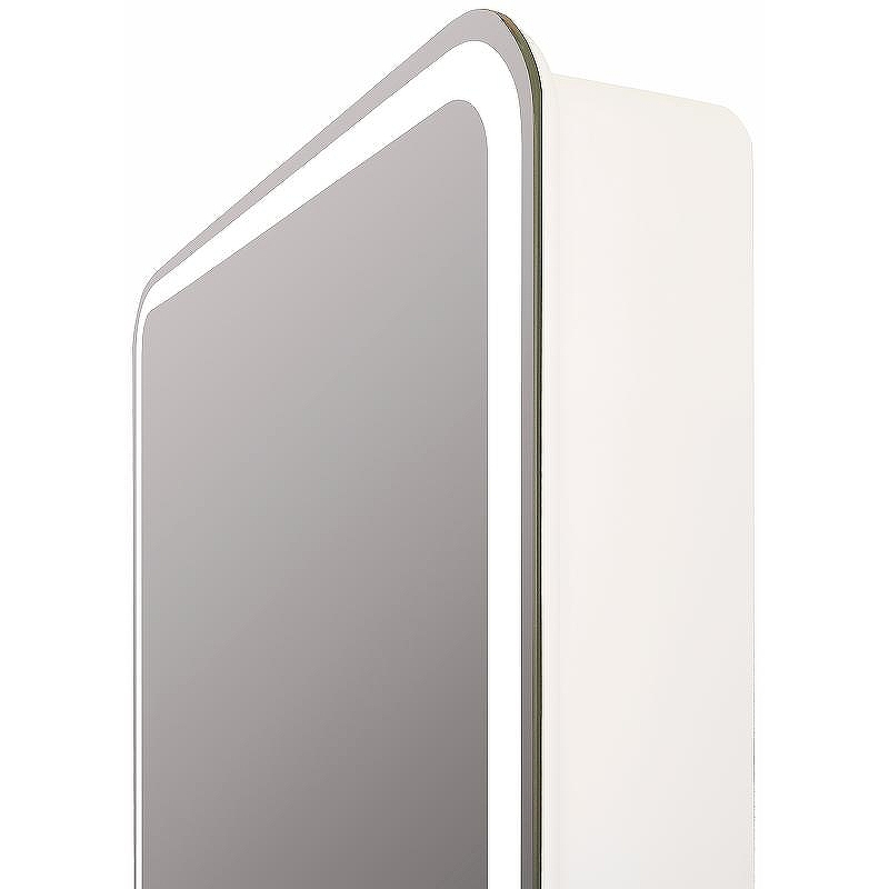 Зеркальный шкаф Reflexion Circle 400х800 L RF2105SR с подсветкой Белый матовый, купить, цена, заказать, магазин, доставка, скидка, промокод, купить, цена, заказать, магазин, доставка, скидка, промокод