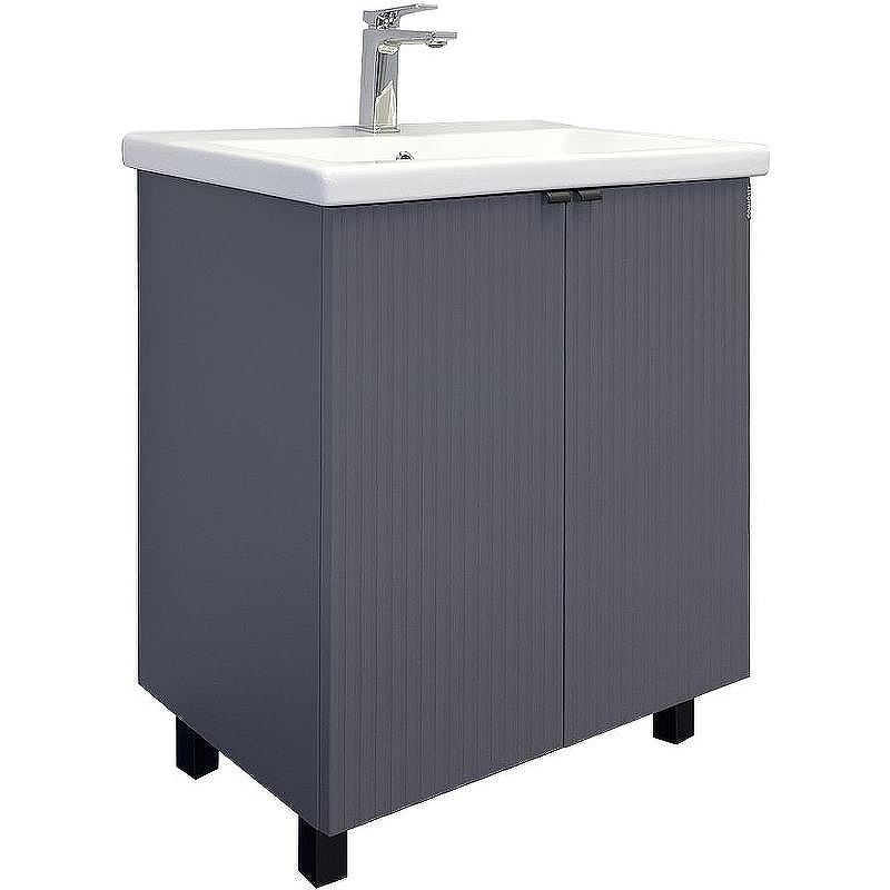 Тумба с раковиной Comforty Лима 70 00-00013686 Антрацит, купить, цена, заказать, магазин, доставка, скидка, промокод, купить, цена, заказать, магазин, доставка, скидка, промокод