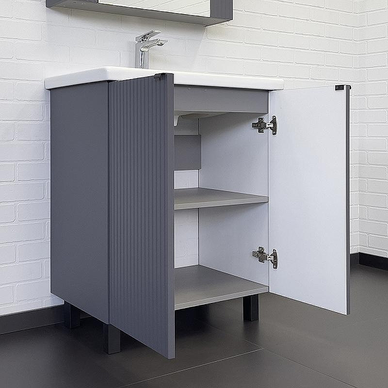 Тумба с раковиной Comforty Лима 70 00-00013686 Антрацит, купить, цена, заказать, магазин, доставка, скидка, промокод, купить, цена, заказать, магазин, доставка, скидка, промокод