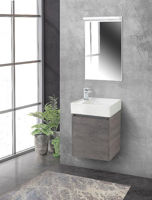Тумба под раковину BelBagno Kraft Mini 50 L KRAFT MINI-500/260-1A-SO-CG-L подвесная Cemento Grigio, купить, цена, заказать, магазин, доставка, скидка, промокод, купить, цена, заказать, магазин, доставка, скидка, промокод