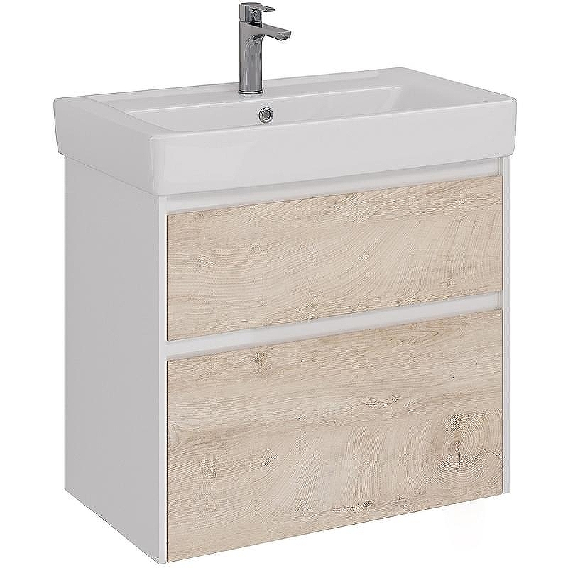 Тумба под раковину Lemark Combi 80 LM03C80T-dub подвесная Дуб кантри Белый глянец, купить, цена, заказать, магазин, доставка, скидка, промокод, купить, цена, заказать, магазин, доставка, скидка, промокод