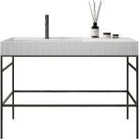 Консоль с раковиной Abber Stein 120 AS2647 Черная, купить, цена, заказать, магазин, доставка, скидка, промокод, купить, цена, заказать, магазин, доставка, скидка, промокод