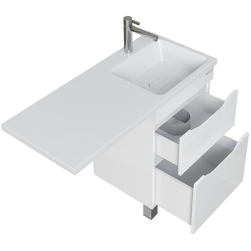 Тумба под раковину Grossman Вилар 110 125011 Белая, купить, цена, заказать, магазин, доставка, скидка, промокод, купить, цена, заказать, магазин, доставка, скидка, промокод