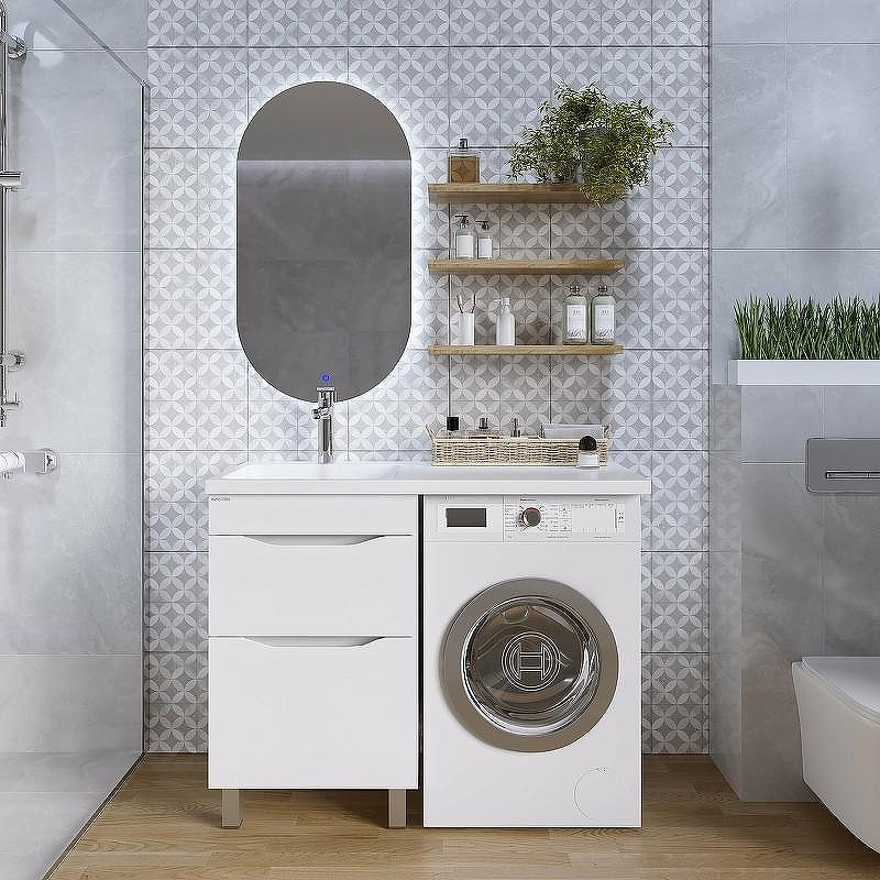 Тумба под раковину Grossman Вилар 110 125011 Белая, купить, цена, заказать, магазин, доставка, скидка, промокод, купить, цена, заказать, магазин, доставка, скидка, промокод