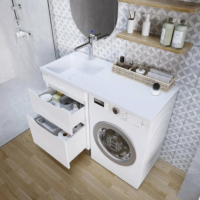 Тумба под раковину Grossman Вилар 110 125011 Белая, купить, цена, заказать, магазин, доставка, скидка, промокод, купить, цена, заказать, магазин, доставка, скидка, промокод