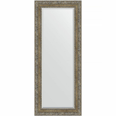 Зеркало Evoform Exclusive 135х55 BY 3515 с фацетом в багетной раме - Виньетка античная латунь 85
