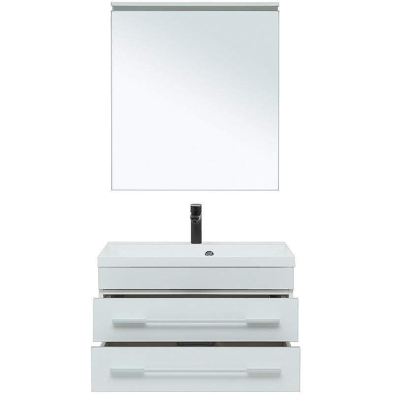 Комплект мебели для ванной Aquanet Верона New 75 281104 подвесной Белый матовый, купить, цена, заказать, магазин, доставка, скидка, промокод, купить, цена, заказать, магазин, доставка, скидка, промокод