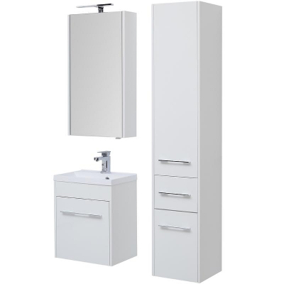 Шкаф пенал Aquanet Августа 35 210016 Белый