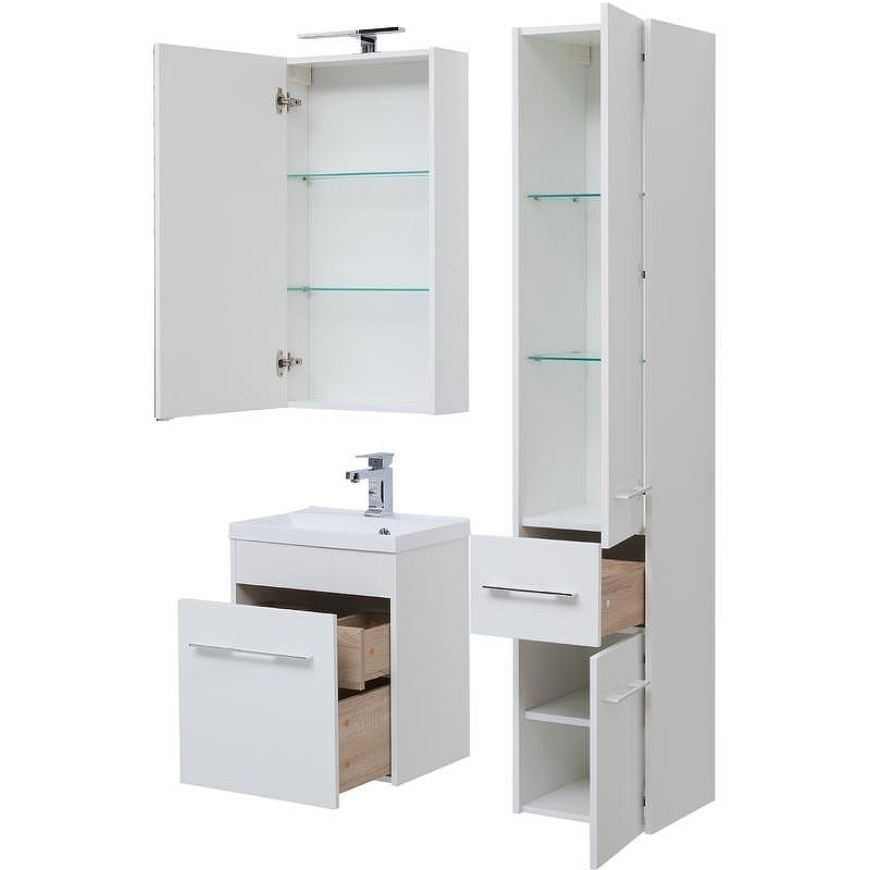 Шкаф пенал Aquanet Августа 35 210016 Белый, купить, цена, заказать, магазин, доставка, скидка, промокод, купить, цена, заказать, магазин, доставка, скидка, промокод