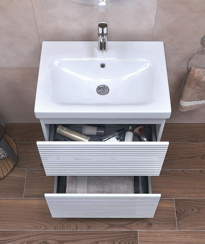 Тумба под раковину Vigo Otti 70 tn.OTT.COM.70.2Y Белая, купить, цена, заказать, магазин, доставка, скидка, промокод, купить, цена, заказать, магазин, доставка, скидка, промокод