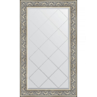 Зеркало Evoform Exclusive-G 135х80 BY 4252 с гравировкой в багетной раме - Барокко серебро 106, купить, цена, заказать, магазин, доставка, скидка, промокод, купить, цена, заказать, магазин, доставка, скидка, промокод