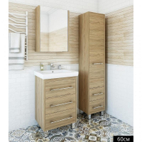 Зеркальный шкаф Sanflor Ларго 60 L Н0000000039 Швейцарский вяз, купить, цена, заказать, магазин, доставка, скидка, промокод, купить, цена, заказать, магазин, доставка, скидка, промокод