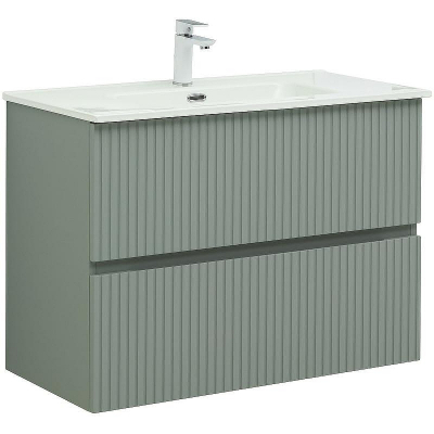 Тумба под раковину Aquanet Джейн 100 313320 подвесная Мисти грин