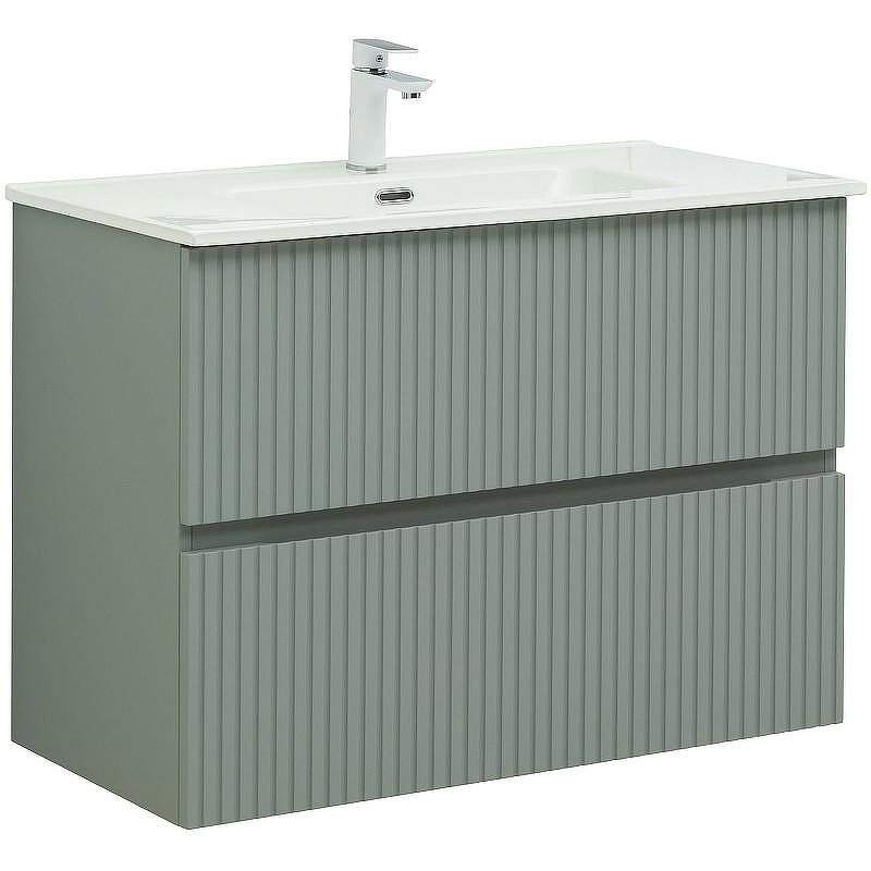 Тумба под раковину Aquanet Джейн 100 313320 подвесная Мисти грин, купить, цена, заказать, магазин, доставка, скидка, промокод, купить, цена, заказать, магазин, доставка, скидка, промокод