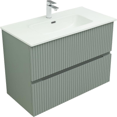 Тумба под раковину Aquanet Джейн 100 313320 подвесная Мисти грин