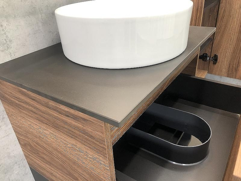 Тумба с раковиной Comforty Штутгарт 60 00-00001698 подвесная Дуб темно-коричневый Черная столешница, купить, цена, заказать, магазин, доставка, скидка, промокод, купить, цена, заказать, магазин, доставка, скидка, промокод