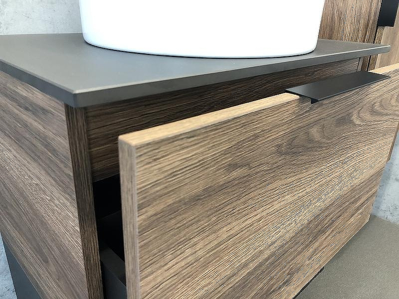 Тумба с раковиной Comforty Штутгарт 60 00-00001698 подвесная Дуб темно-коричневый Черная столешница, купить, цена, заказать, магазин, доставка, скидка, промокод, купить, цена, заказать, магазин, доставка, скидка, промокод