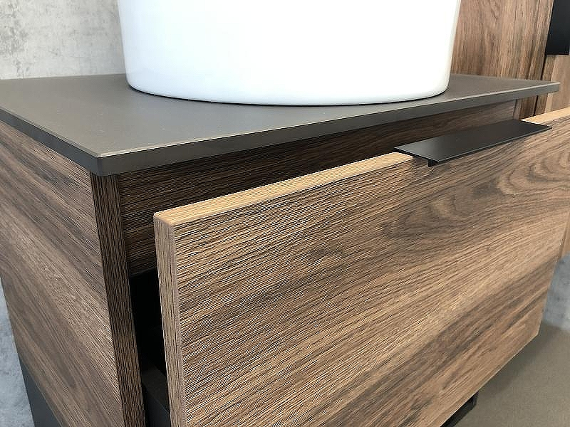 Тумба с раковиной Comforty Штутгарт 60 00-00001698 подвесная Дуб темно-коричневый Черная столешница, купить, цена, заказать, магазин, доставка, скидка, промокод, купить, цена, заказать, магазин, доставка, скидка, промокод