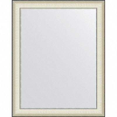 Зеркало Evoform Definite 98х78 BY 7633 в багетной раме - Белая кожа с хромом 78