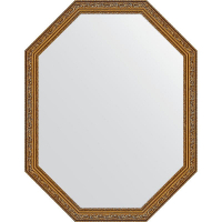 Зеркало Evoform Octagon 70x90 BY 7024 в багетной раме - Виньетка состаренное золото 56, купить, цена, заказать, магазин, доставка, скидка, промокод, купить, цена, заказать, магазин, доставка, скидка, промокод