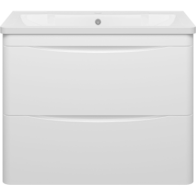 Тумба с раковиной Misty Атлантик 80 УТ000011692 подвесная Белая