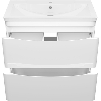 Тумба с раковиной Misty Атлантик 80 УТ000011692 подвесная Белая