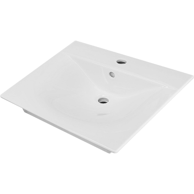 Тумба с раковиной Misty Бриз 50 УТ000023901 подвесная Белая матовая