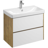 Тумба под раковину Aquaton Сканди 80 1A283001SDZ90 подвесная Белый глянец Дуб рустикальный, купить, цена, заказать, магазин, доставка, скидка, промокод, купить, цена, заказать, магазин, доставка, скидка, промокод