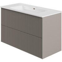 Тумба под раковину La Fenice Terra Twin 100 FNC-01-TER-C-100-2 подвесная Бежевая матовая, купить, цена, заказать, магазин, доставка, скидка, промокод, купить, цена, заказать, магазин, доставка, скидка, промокод