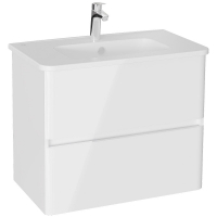 Тумба с раковиной Vitra Mia Plus Round 80 69824 подвесная Белая глянцевая, купить, цена, заказать, магазин, доставка, скидка, промокод, купить, цена, заказать, магазин, доставка, скидка, промокод