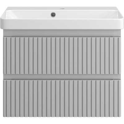 Тумба с раковиной Brevita Victory 70 УТ000025789 подвесная Серый шелк