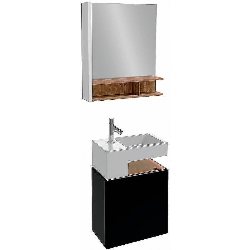 Тумба под раковину Jacob Delafon Terrace 50 EB1178-274 подвесная Черная, купить, цена, заказать, магазин, доставка, скидка, промокод, купить, цена, заказать, магазин, доставка, скидка, промокод