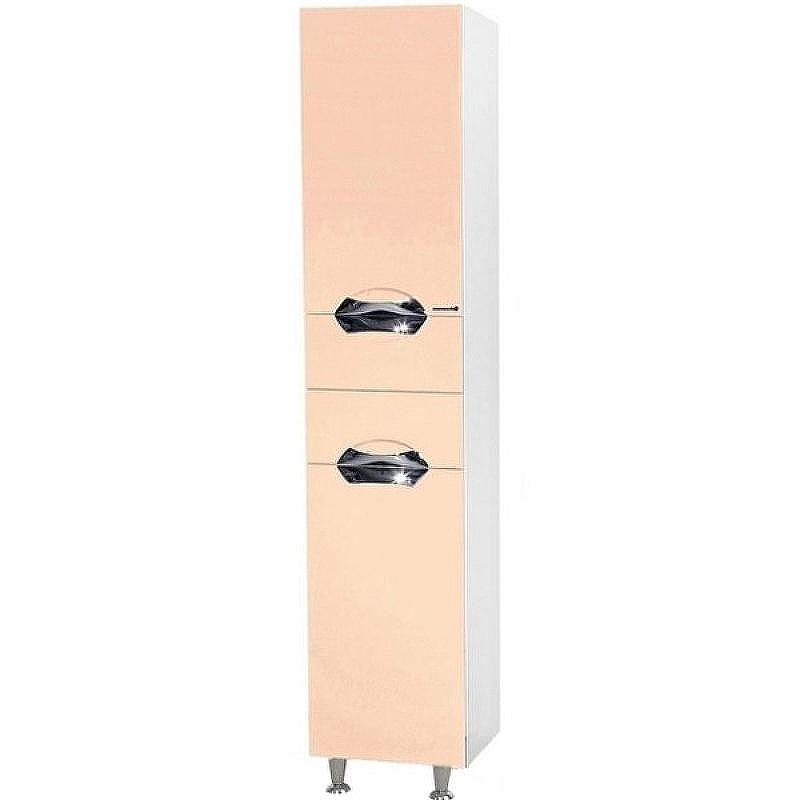 Шкаф пенал Bellezza Альфа 35 4628804120074 с бельевой корзиной Бежевый Белый, купить, цена, заказать, магазин, доставка, скидка, промокод, купить, цена, заказать, магазин, доставка, скидка, промокод