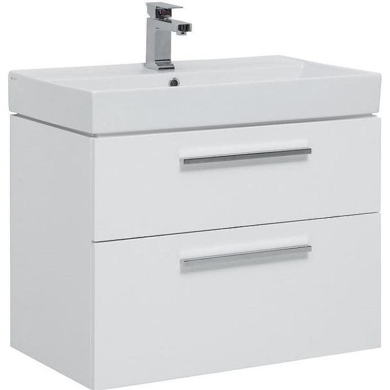 Тумба под раковину Aquanet Nova 85 249920 подвесная Белый глянец, купить, цена, заказать, магазин, доставка, скидка, промокод, купить, цена, заказать, магазин, доставка, скидка, промокод