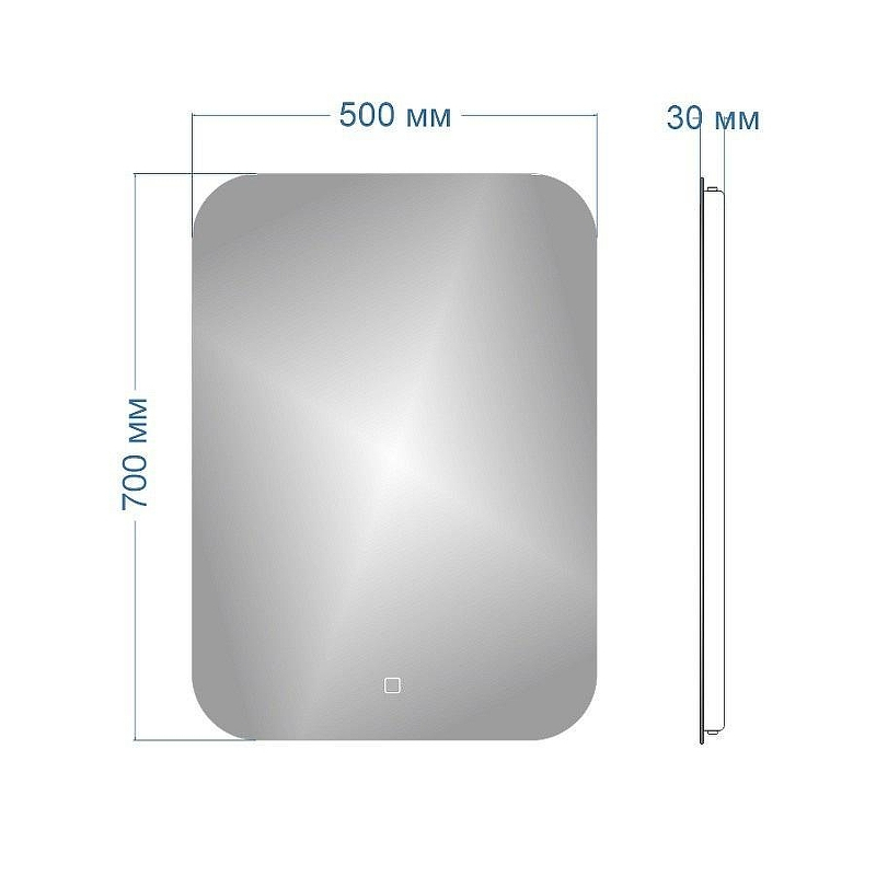 Зеркало Maretti Florenza 50 FL145070P25EL с подсветкой с сенсорным выключателем, купить, цена, заказать, магазин, доставка, скидка, промокод, купить, цена, заказать, магазин, доставка, скидка, промокод