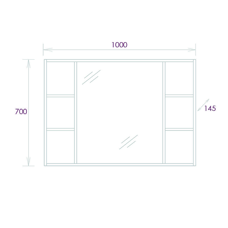Зеркало Onika Тимбер 100 210017 цвет Дуб сонома, купить, цена, заказать, магазин, доставка, скидка, промокод, купить, цена, заказать, магазин, доставка, скидка, промокод