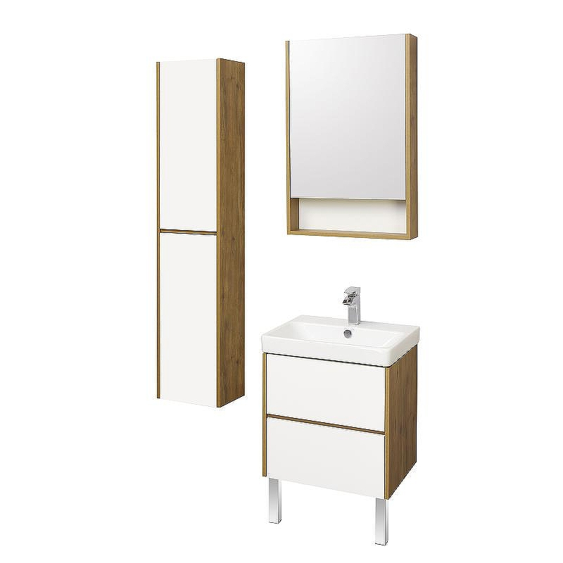 Тумба под раковину Aquaton Сканди 55 1A251701SDZ90 подвесная Белый Дуб рустикальный, купить, цена, заказать, магазин, доставка, скидка, промокод, купить, цена, заказать, магазин, доставка, скидка, промокод