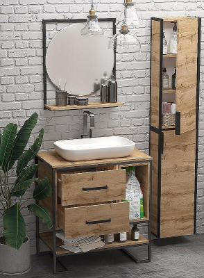 Тумба под раковину 1MarKa Grunge Loft 80Н Ц0000005442 Дуб Вотан