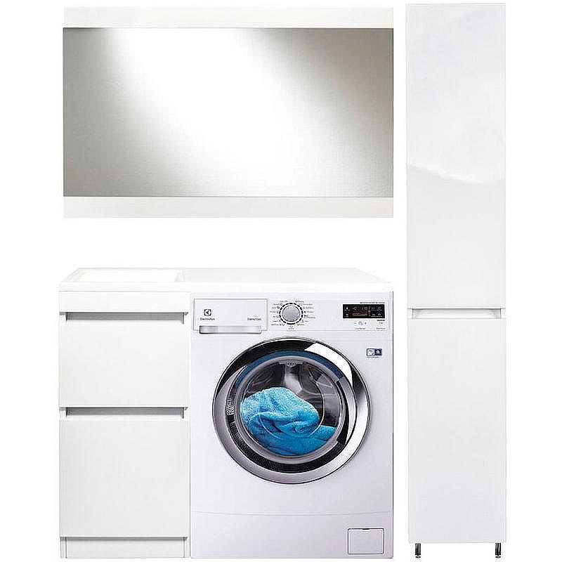 Тумба под раковину Style Line Даллас Люкс Plus 100 СС-00002346 Белая, купить, цена, заказать, магазин, доставка, скидка, промокод, купить, цена, заказать, магазин, доставка, скидка, промокод